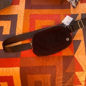Lululemon furry cross body bag - brand new!